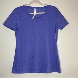 Lululemon Heathered Blue/Purple Crew Tee Size 10